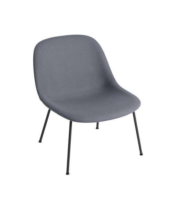 Muuto  Muuto Fiber Lounge Stoel gestoffeerd, tube poten