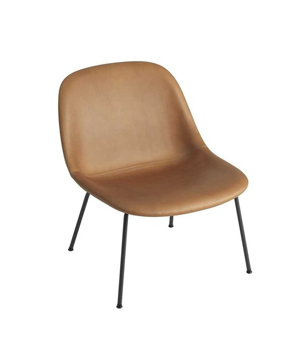 Muuto  Muuto -  Fiber lounge chair upholstered - tube base