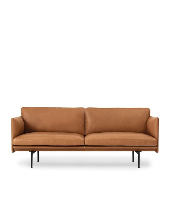 Muuto Outline 2-seater Sofa, base black