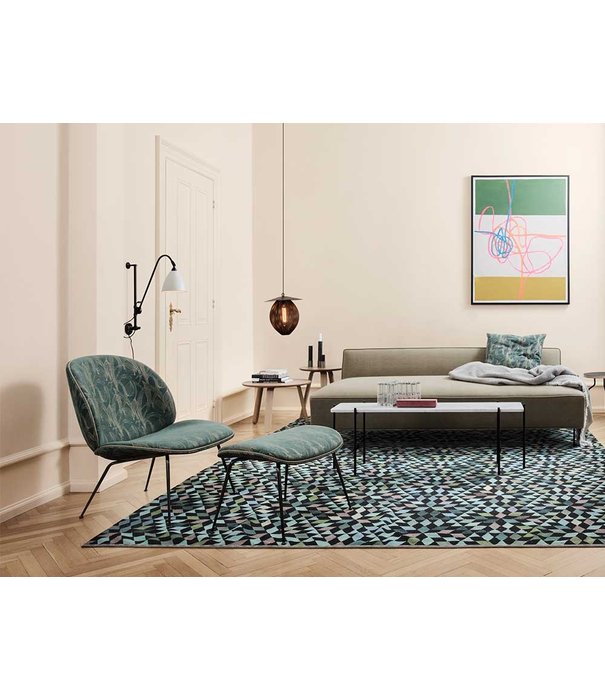 Gubi  Gubi - Beetle ottoman fully upholstered - conic base