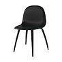 Gubi - 3D dining chair black plastic shell - base black beech