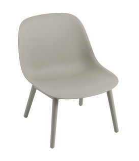 Muuto - Fiber lounge chair wood base