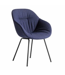 AAC 127 Soft Eetkamerstoel Olavi, zwart tube poten