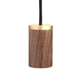 Knuckle E27 walnut pendant