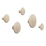 Muuto - The Dots wood wandhaken, set van 5