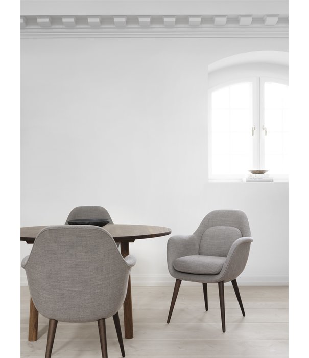 Fredericia  Fredericia - Swoon dining chair wood base