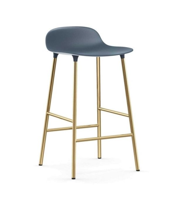 Normann Copenhagen  Normann Copenhagen - Form barstool low base brass 65 cm.