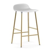 Normann Copenhagen - Form barkruk low messing poten 65 cm.