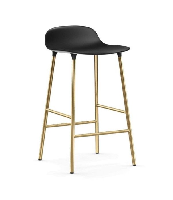 Normann Copenhagen  Normann Copenhagen - Form barstool low base brass 65 cm.