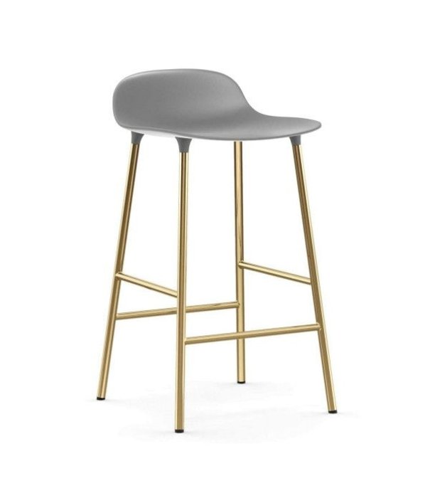 Normann Copenhagen  Normann Copenhagen - Form barstool low base brass 65 cm.