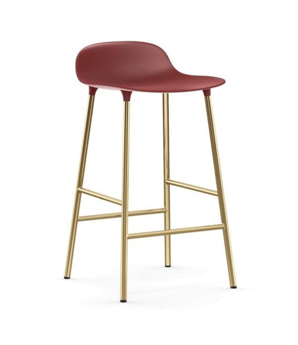 Normann Copenhagen  Normann Copenhagen - Form barstool low base brass 65 cm.