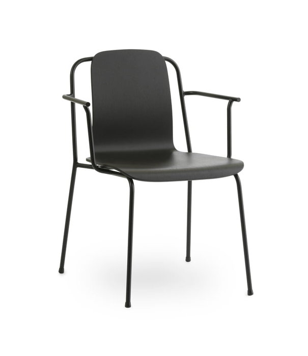 Normann Copenhagen  Normann Copenhagen - Studio 60 armstoel zwart staal