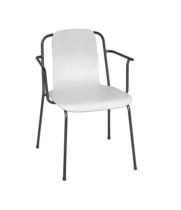 Normann Copenhagen  Normann Copenhagen Studio Armstoel, zwart staal