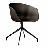 Dining Campaign, Hay AAC 20 chair black swivel base