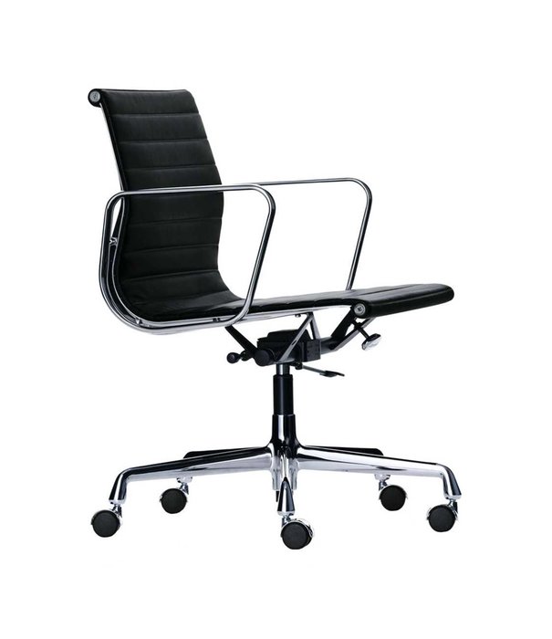 Vitra  Vitra - Aluminium Chair EA 117 rug halfhoog, draaibaar