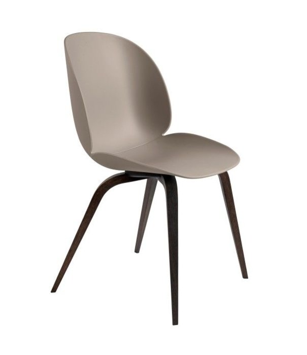 Gubi  Gubi - Beetle dining chair - smoked oak wood base