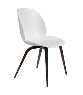 Gubi - Beetle Dining Chair, smoked oak wood base