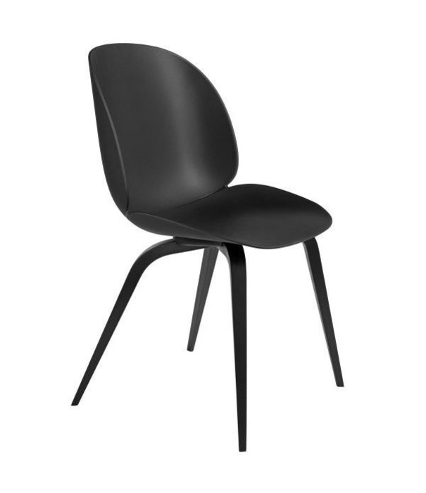 Gubi  Gubi - Beetle dining chair - black beech wood base