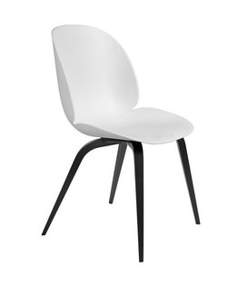 Gubi - Beetle Dining Chair, black beech wood base