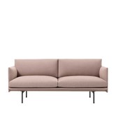 Outline 2 seater sofa - black base