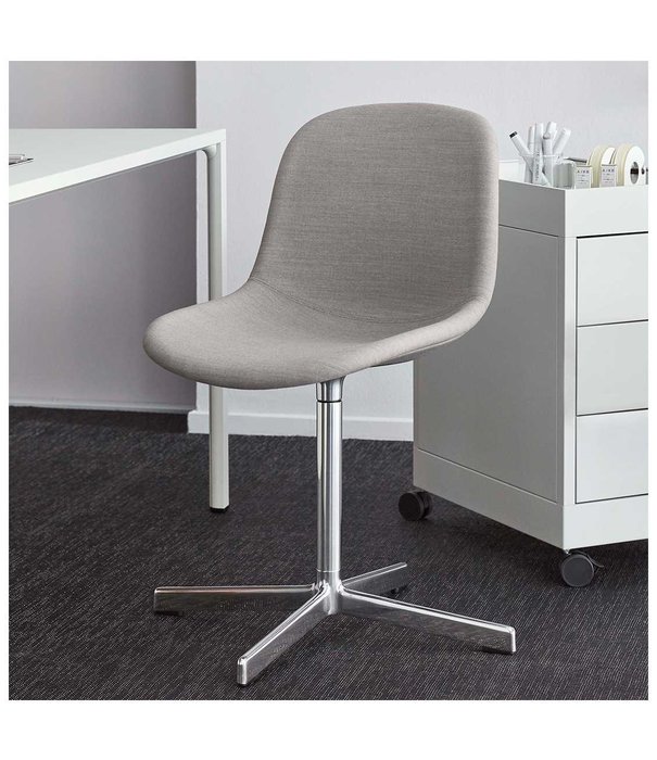 Hay  Hay - Neu 10 chair upholstered, polished swivel base