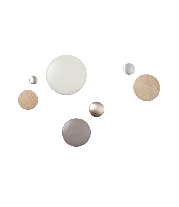 Muuto The Dots Metal Wandhaken, set van 5