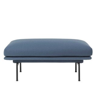 Muuto - Outline poef, basis zwart