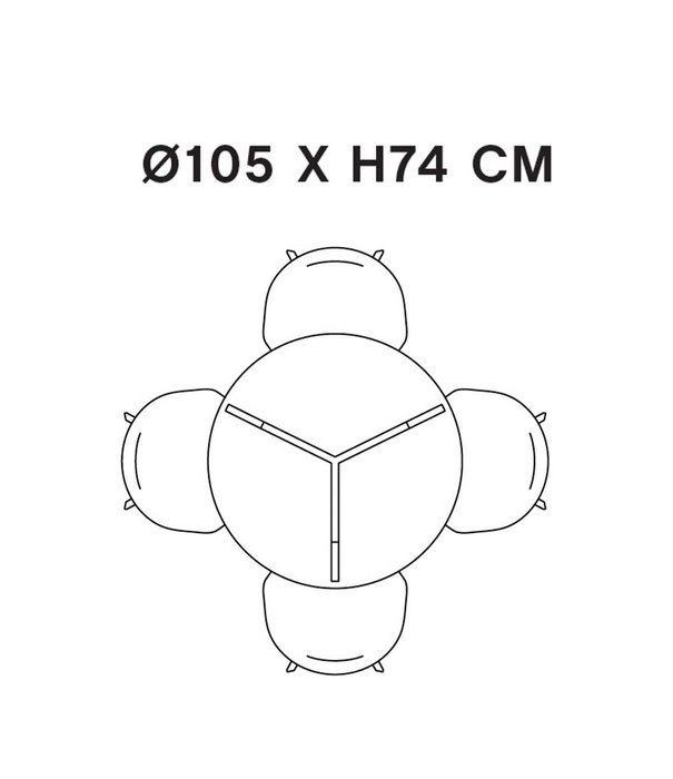 Hay  Hay - Loop Stand Round table