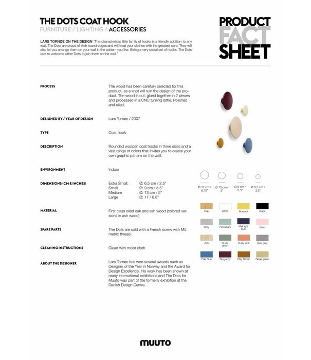 Muuto  Muuto The Dots Haak large Ø17