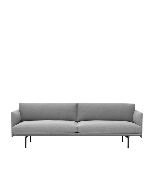 Muuto  Muuto - Outline 3 seater sofa - base black