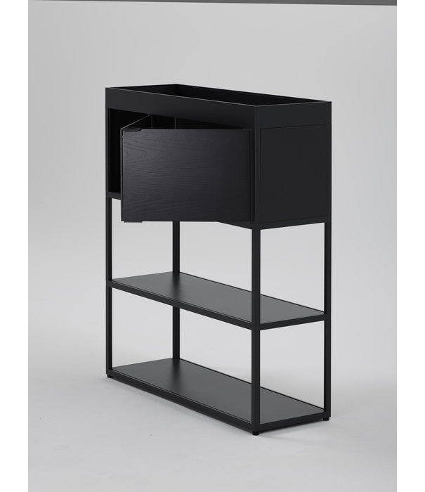 Hay  Hay - New Order dressoir charcoal 4 laags met sliding door en tray top