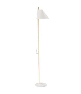 Yuh Floor Lamp brass, marble base