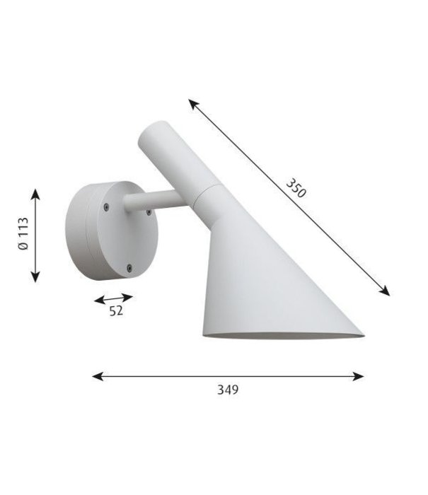 Louis Poulsen  Louis Poulsen - AJ 50 outdoor LED wall lamp