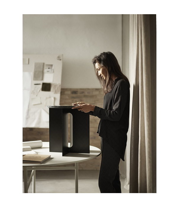 Audo Audo Androgyne Side Table steel, marble top