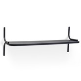 Wired wandplank zwart
