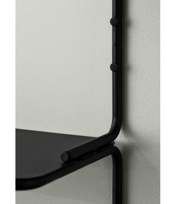 Wired wall shelf black - NORDIC NEW