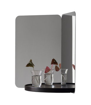 Artek - 124 Degrees mirror medium - tray natural lacquered