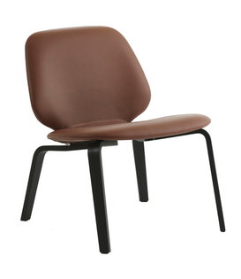 Normann Copenhagen - My lounge chair black - brandy ultra leather