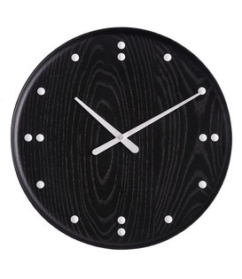 FJ Wall Clock black ash 25 / 35