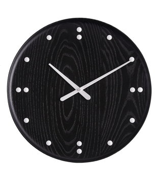 FJ Wall Clock black ash 25 / 35