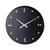 Finn Juhl Wall Clock black ash