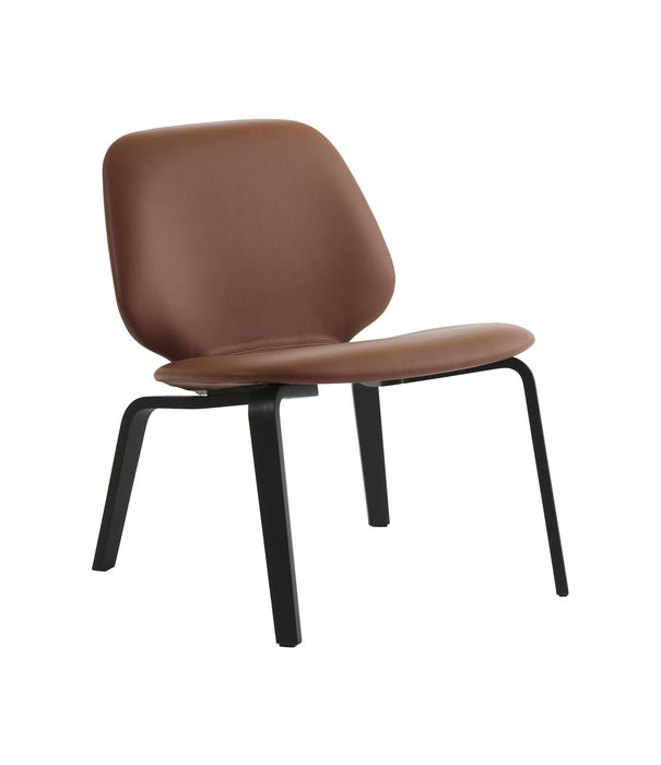 Normann Copenhagen  Normann Copenhagen - My lounge chair black - brandy ultra leather