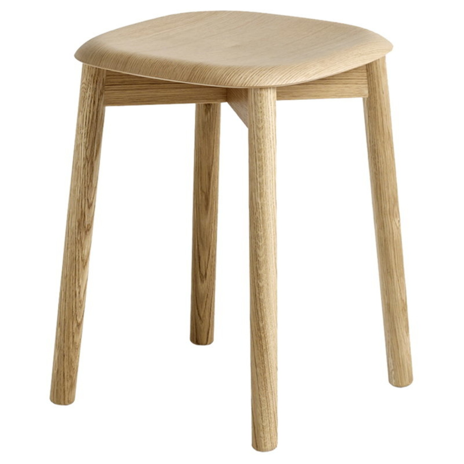 Soft Edge 72 stool, solid oak base - NORDIC NEW