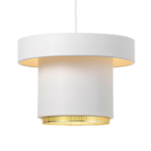 A201 Hanglamp wit, messing