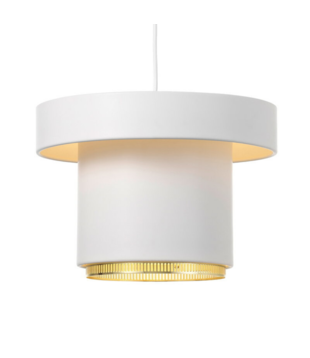 A201 Hanglamp wit, messing