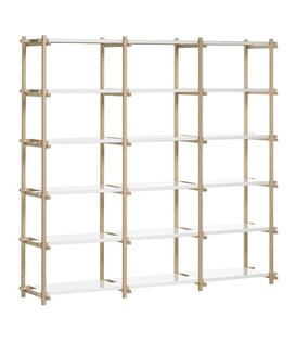 Hay Woody Stellingkast High eiken frame,  wit