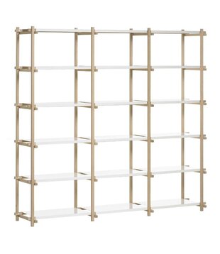 Hay Woody Stellingkast High eiken frame,  wit
