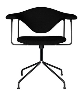 Masculo lounge stoel volledig gestoffeerd - basis swivel voet