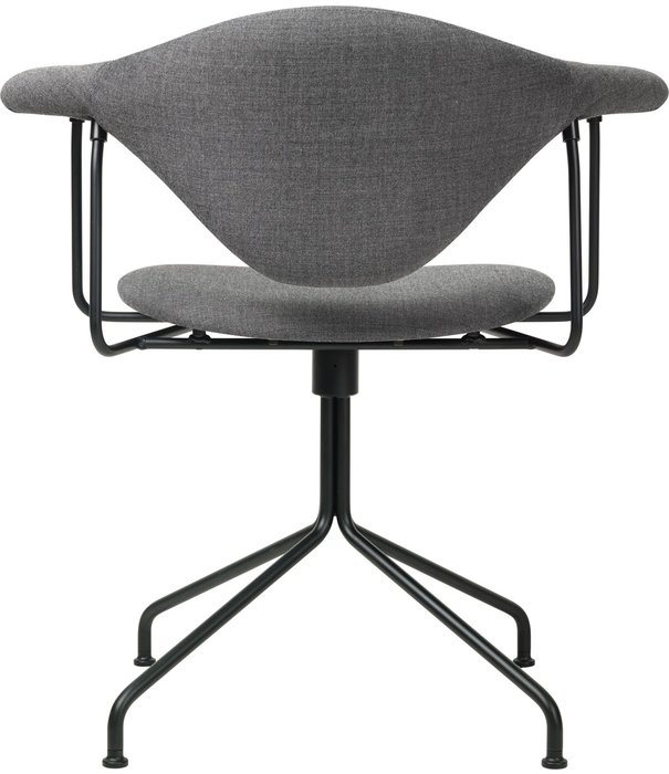 Gubi  Gubi - Masculo lounge stoel volledig gestoffeerd - basis swivel voet