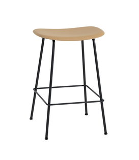 Muuto - Fiber barstool ochre - tube base